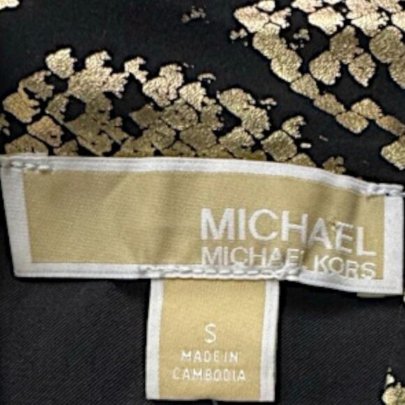 Michael Kors Black/Gold Dress | Size S - Picture 5 of 7